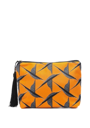 Lygia & Nanny bird-print make-up bag - Orange