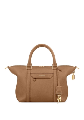 MAISON de SABRÉ Weekender full-grain lock leather tote bag - Brown