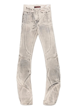 Ottolinger draped raw-cut jeans - Neutrals