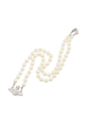 Vivienne Westwood Pre-Owned orb faux-pearl necklace - Silver