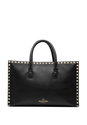 Valentino Garavani Pre-Owned 2000-2017 Leather Rockstud Convertible Tote satchel - Black