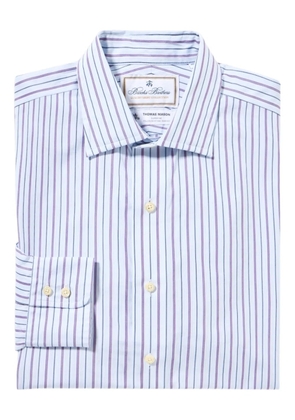 Brooks Brothers x Thomas Mason striped-pattern shirt - Blue