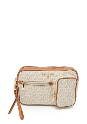Michael Kors Vintage monogram leather clutch - Neutrals