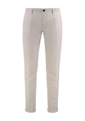 slowear button zip cotton trousers - Neutrals