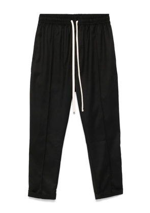 HAMZA drawstring cuffed trousers - Black