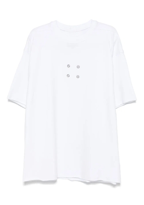 HAMZA Oversized II eyelet-detail T-shirt - White