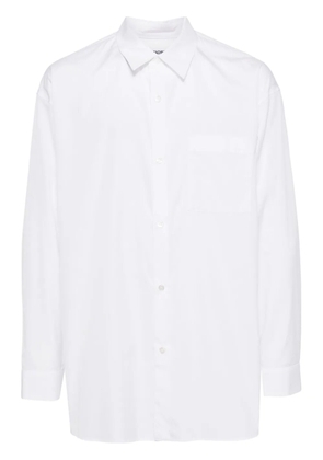 Attachment cotton shirt - White