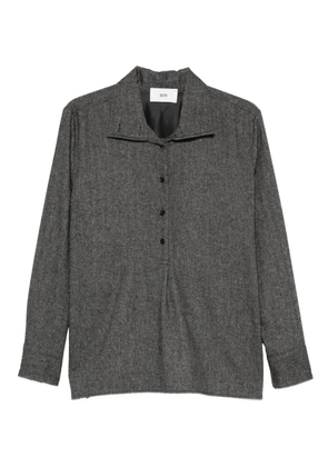 SOLOTRE buttoned-collar shirt - Grey