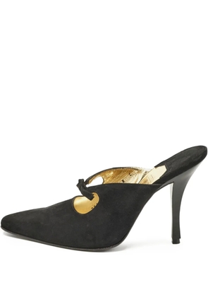 Ferragamo Pre-Owned 105mm leather mules - Black