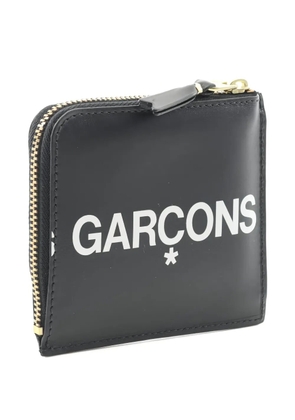 Comme Des Garçons Pre-Owned Huge Logo leather coin purse - Black