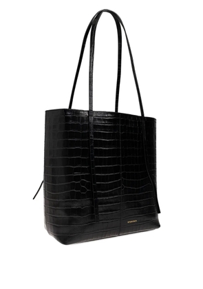 By Malene Birger Abilso croc-embossed tote bag - Black