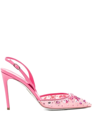 René Caovilla 105mm Cinderella pumps - Pink