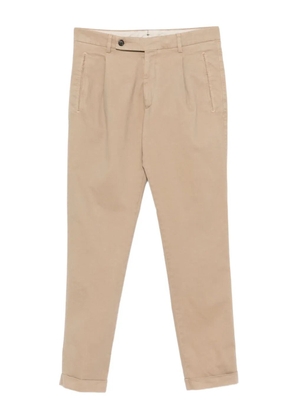 Berwich Retrolong pleated trousers - Brown