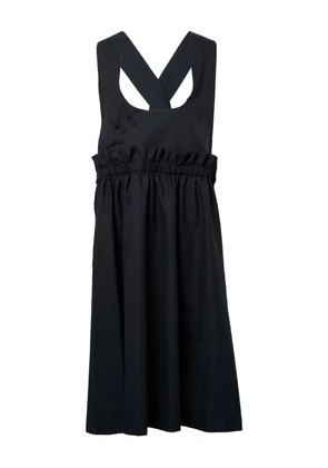 Noir Kei Ninomiya Tropical Pinafore ruffled dress - Black