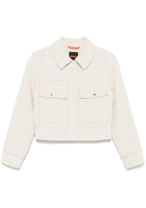 BOSS interwoven-design jacket - Neutrals