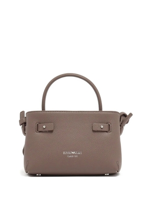 Emporio Armani knotted top-handle satchel - Neutrals