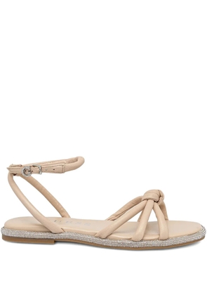 GUESS USA leather flat sandals - Neutrals