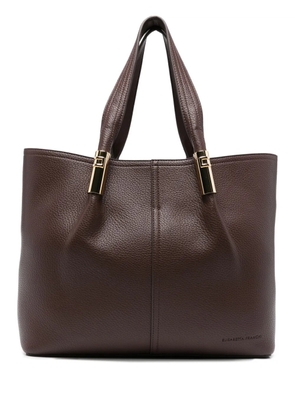 Elisabetta Franchi clasp-detail tote bag - Brown