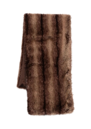 DRHOPE striped scarf - Brown