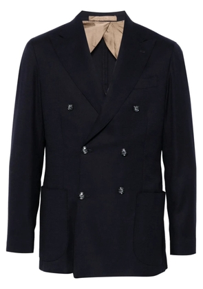 Barba double-breasted jacket - Blue