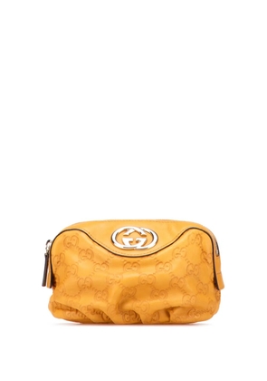 Gucci Pre-Owned 2000-2015 Guccissima pouch - Yellow
