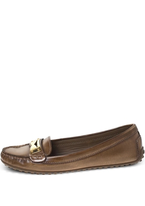Louis Vuitton Pre-Owned leather loafers - Brown