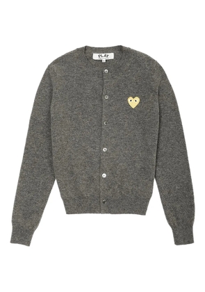 Comme Des Garçons Play heart-logo cardigan - Grey