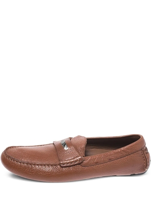 Burberry Pre-Owned leather loafers - Brown