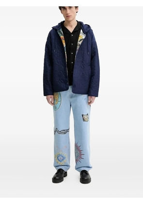 Desigual tiger-print jeans - Blue