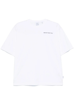 ASPESI slogan-print cotton T-shirt - White