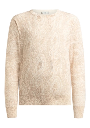 ETRO floral-motif sweater - Neutrals