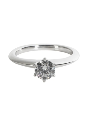 Tiffany & Co. Pre-Owned platinum solitaire diamond ring - Silver