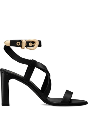 Stuart Weitzman buckle-embellished crossover sandals - Black