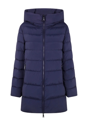 Seventy hooded quilted coat - Blue