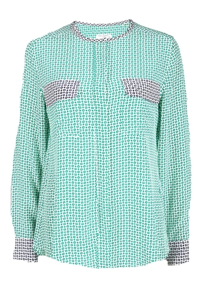 Equipment 2024 abstract-print silk blouse - Green