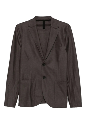 Harris Wharf London single-breasted virgin-wool blazer - Brown
