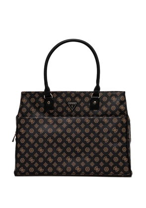 GUESS USA 4G Peony-logo tote bag - Brown