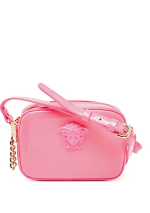 Versace Pre-Owned patent-leather Medusa Head-motif shoulder bag - Pink