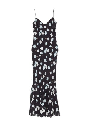 Self-Portrait floral midi dress - Blue