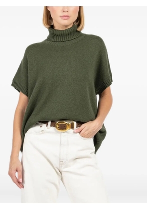 Labo Art turtleneck short-sleeve sweater - Green