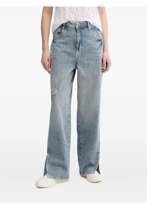 Armani Exchange logo-patch jeans - Blue