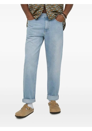 Les Deux logo-patch jeans - Blue