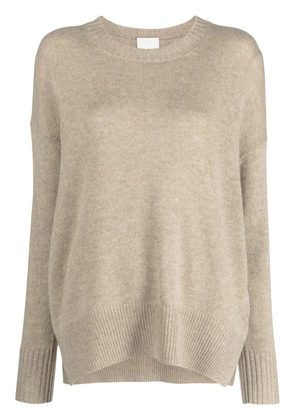 Allude drop-shoulder cashmere jumper - Brown