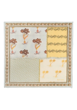 Paul Smith floral-print cotton pocket square - Neutrals