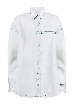 Proenza Schouler Kruger bleach-effect denim shirt - Blue