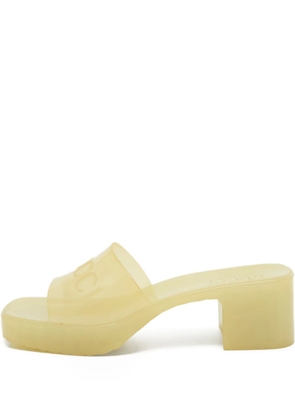 Gucci Pre-Owned 55mm platform sandals - Yellow