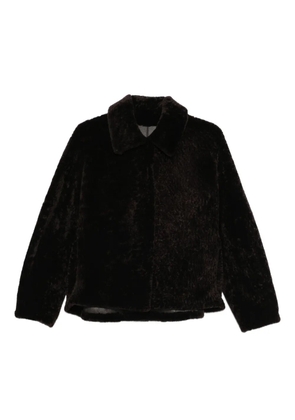 Manzoni 24 collared shearling jacket - Brown