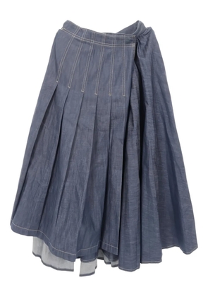 Christian Dior Pre-Owned 2010s denim wrap skirt - Blue