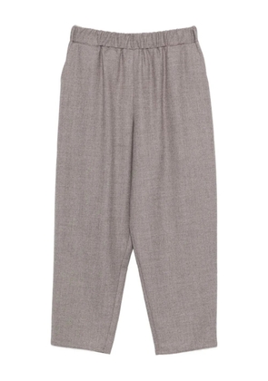 Dusan elasticated-waist trousers - Neutrals