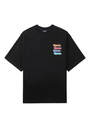 We11done graphic-print cotton T-shirt - Black